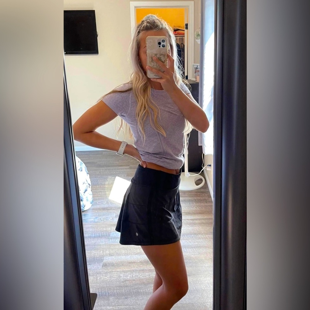 Lululemon Pace Rival Skirt Black Size 6